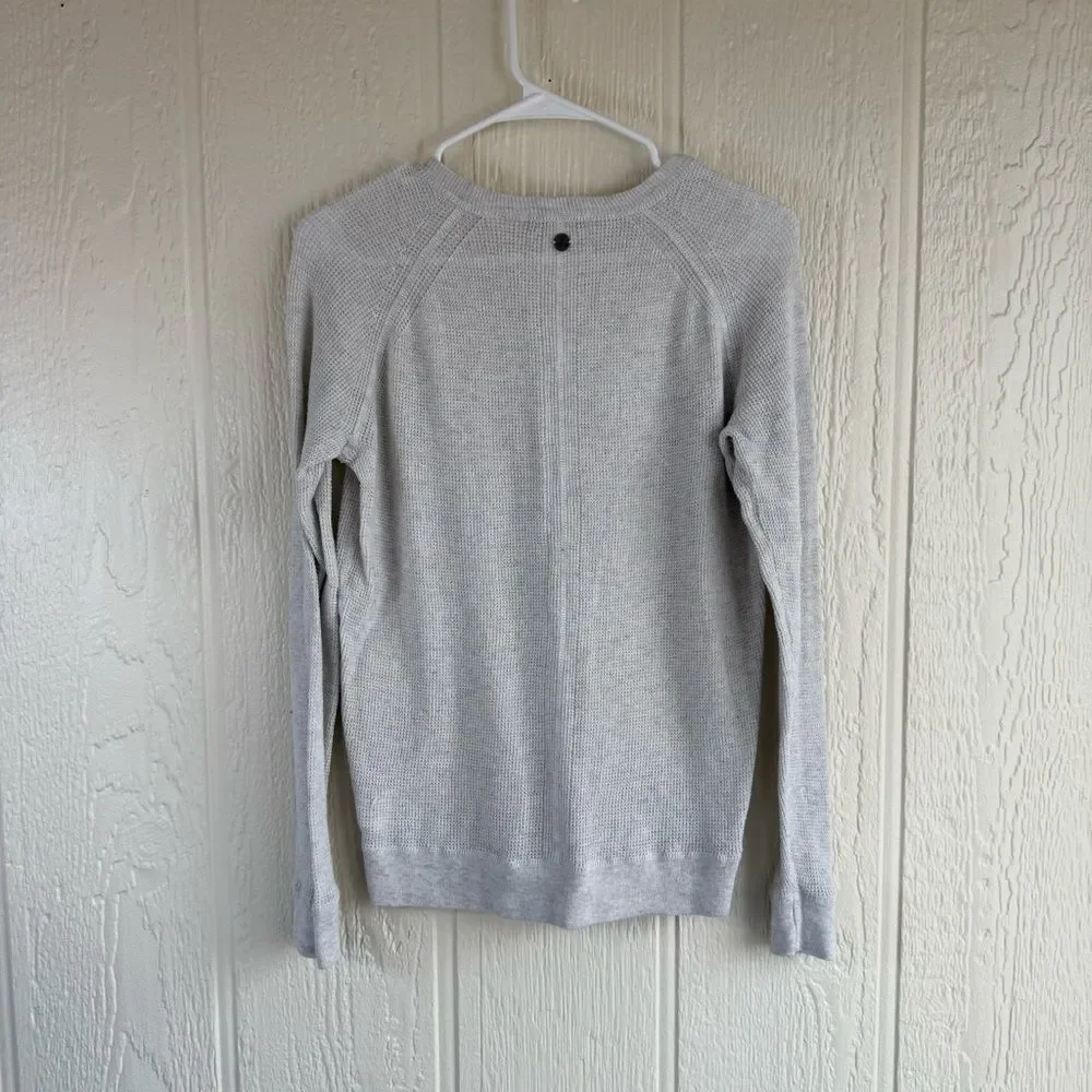 Prana Light Gray Knit Top